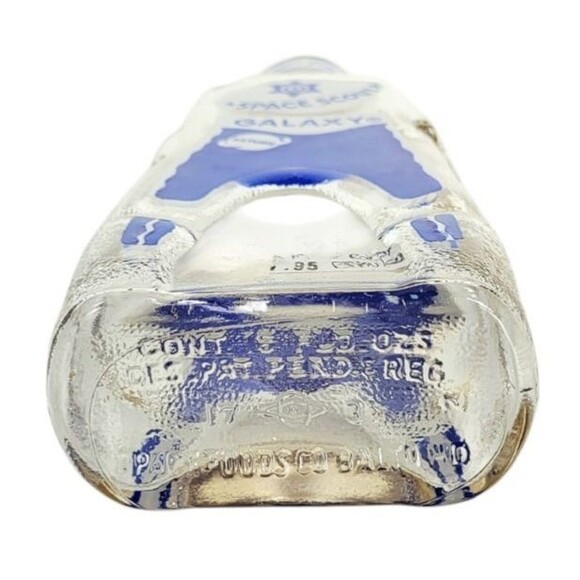 VTG 50s Galaxy Space Foods "Space Scout" Orange Syrup Blue Bottle Coin Bank NOS - Picture 7 of 8